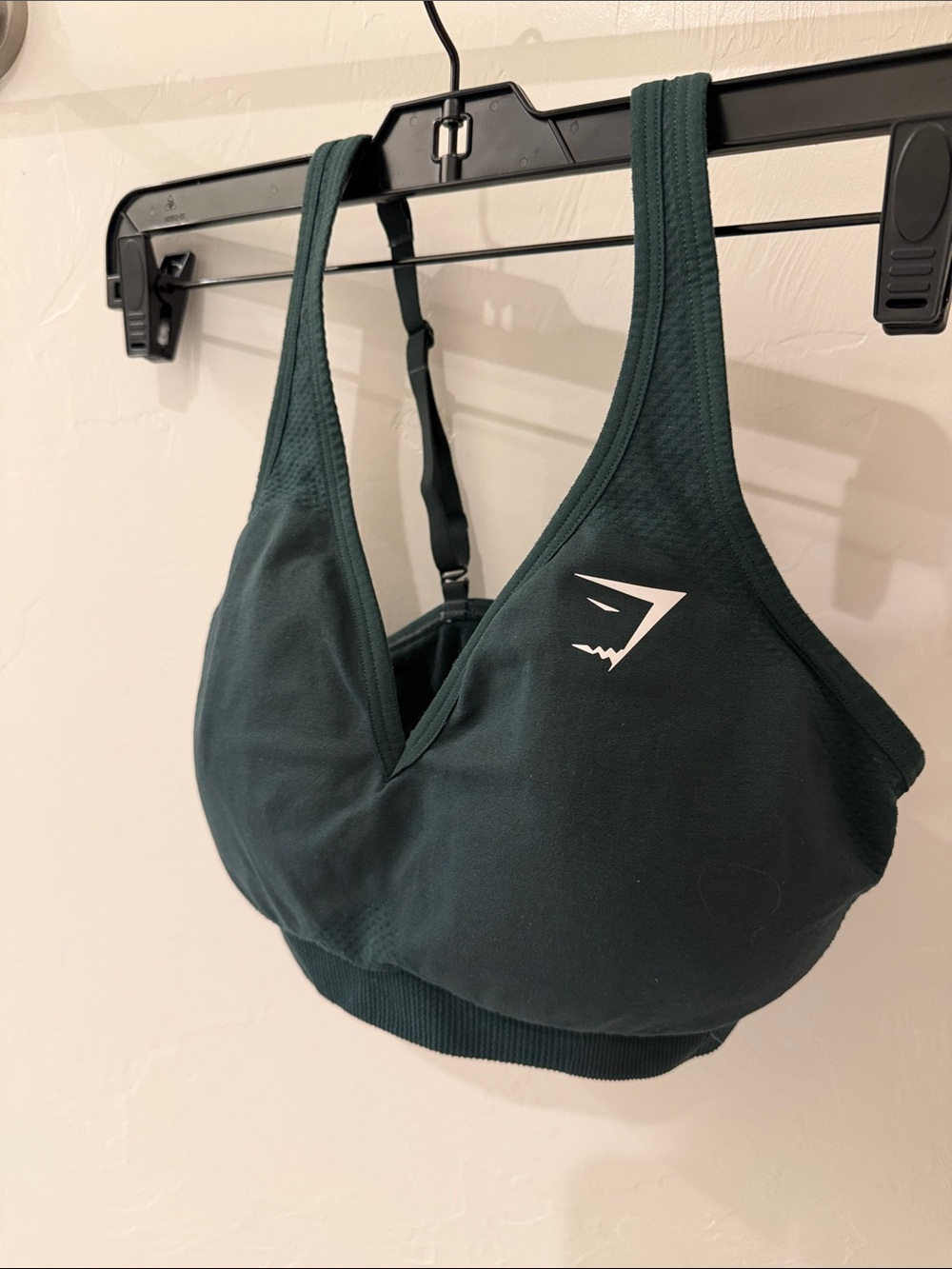 Gymshark Deep Teal Padded Racerback Sports Bra